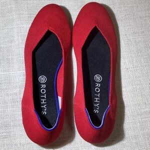 Rothy's Red Size 12 Round Toe Classic Flat